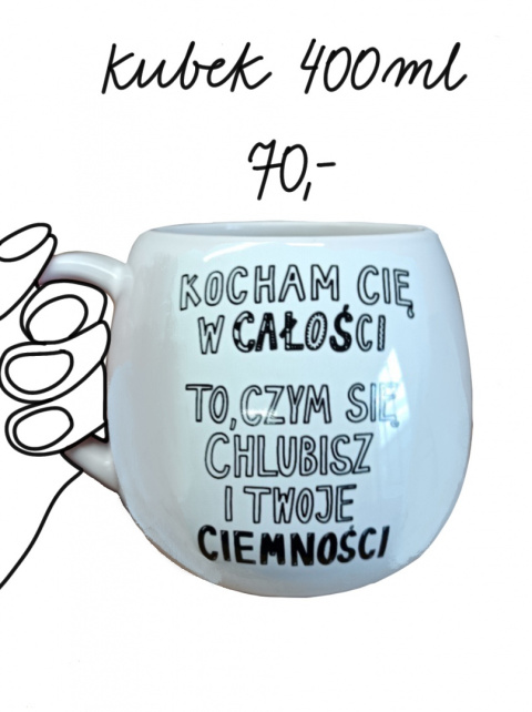 Duży kubek "Serducho" 400 ml. Duży kubek "Serducho" 400 ml.