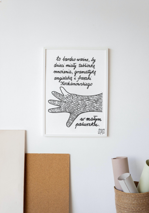 Plakat A3 "W małym paluszku (Łapka)" Plakat A3 "W małym paluszku (Łapka)"