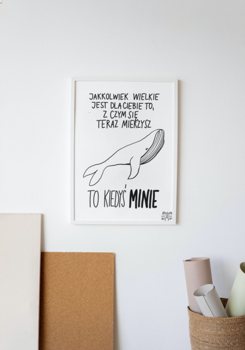 Plakat A3 "Jakkolwiek wielkie (Waleń)" Plakat A3 "Jakkolwiek wielkie (Waleń)"