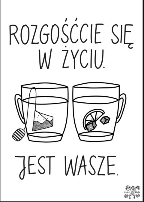 Plakat A4 "Rozgośćcie się w życiu"